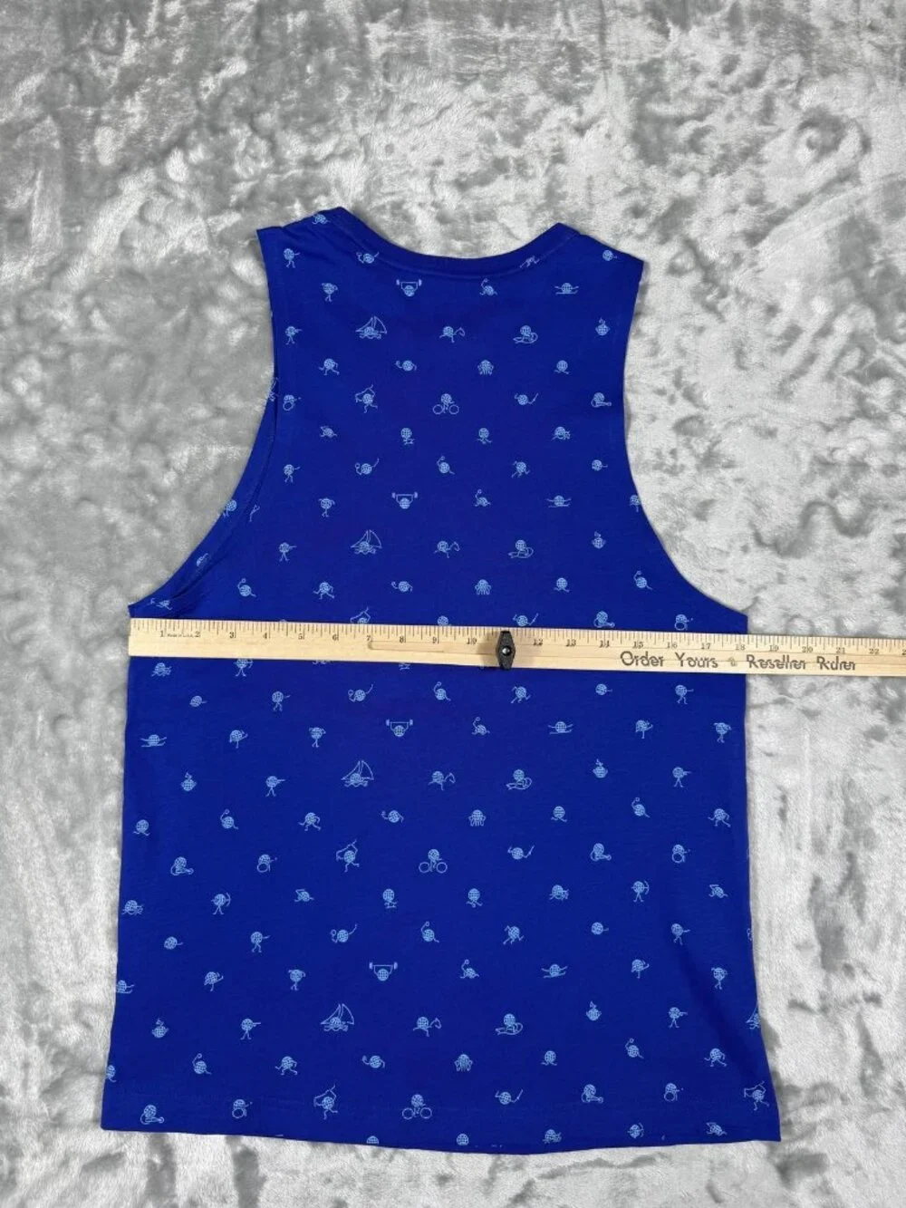 New USA Shirt Women's Medium Blue Olympic Team Nike 100% Cotton Graphic Tank Tee
